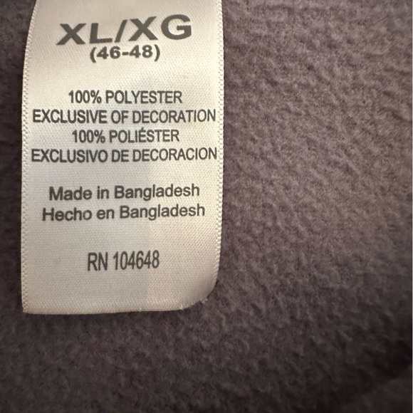 Men's Virginia Tech Quarter Zip Pullover Fleece Jacket X Large (T) - Picture 7 of 9